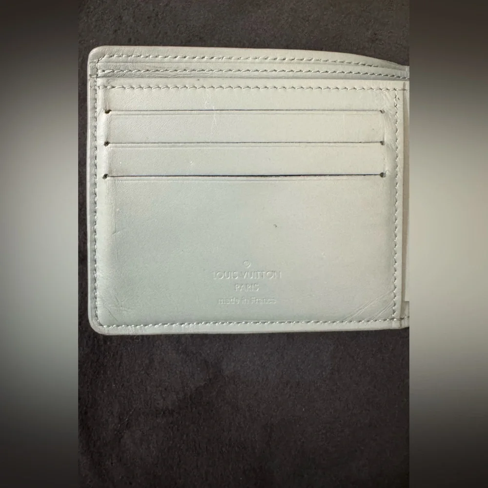 Louis Vuitton Monogram Taurillon Leather Wallet- Snow  #M14252
